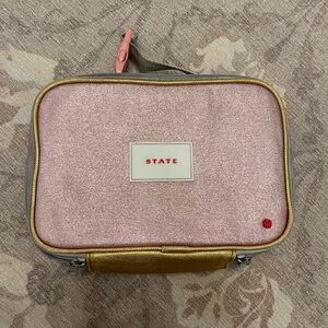 STATE Shimmering Pink and Gold Kids Lunchbox